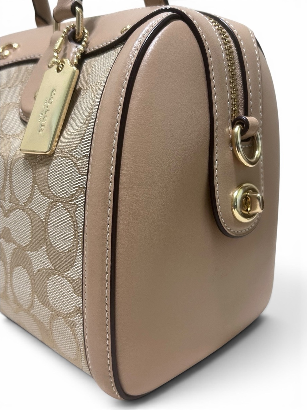 COACH Elevated Leather Ivie Bennett Satchel/Crossbody w/Matching Wallet - Picture 6 of 16